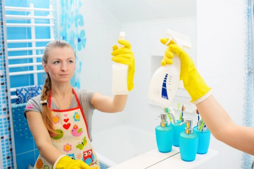 Cleaner sorting recyclable packaging and textiles in Knightsbridge