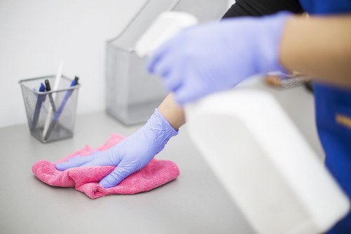 Professional oven cleaner in Knightsbridge restoring a kitchen appliance