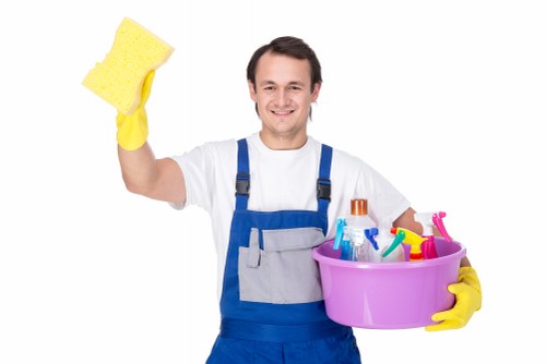 Professional cleaners working in an elegant Knightsbridge home