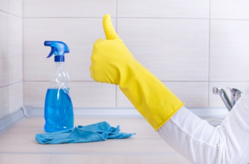 Domestic cleaners maintaining a stylish Knightsbridge apartment