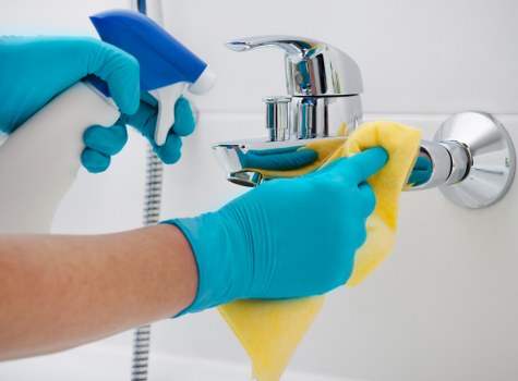 Commercial cleaners in Knightsbridge performing detailed office maintenance